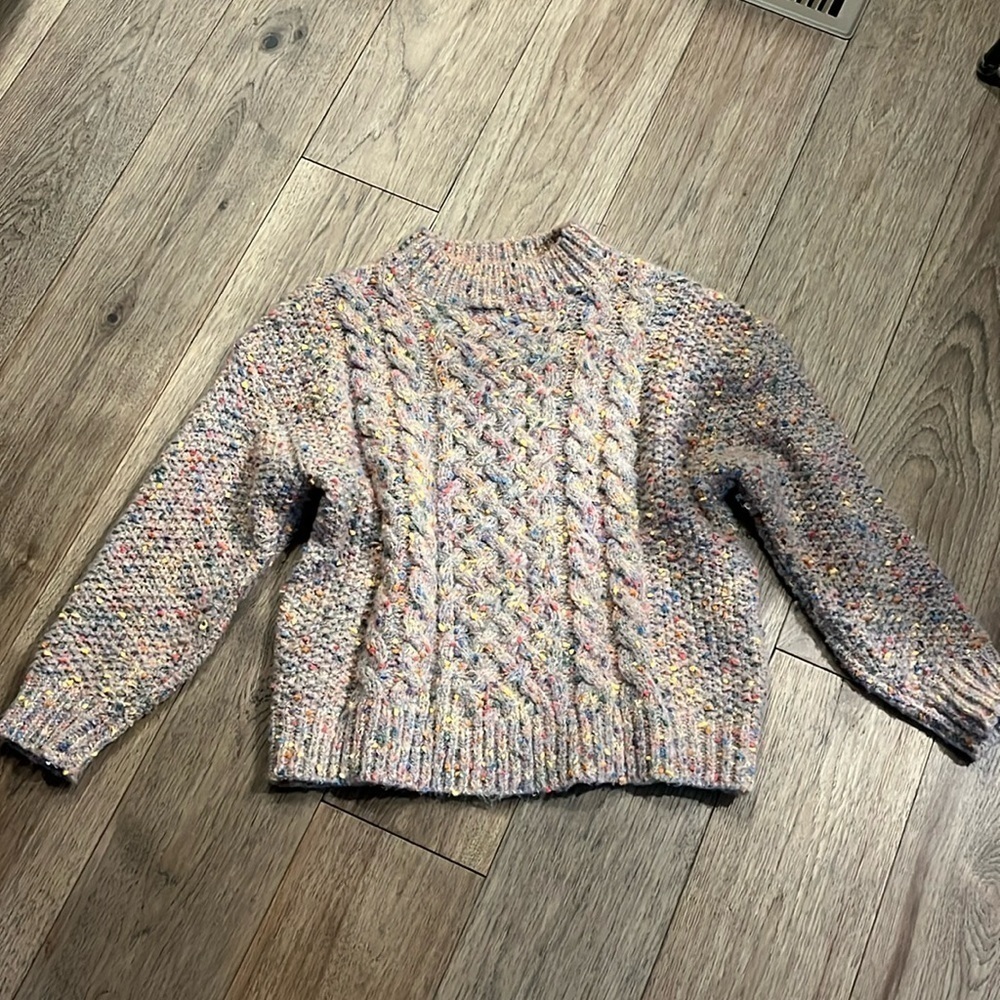 HARPER | cable knit sweater, size small